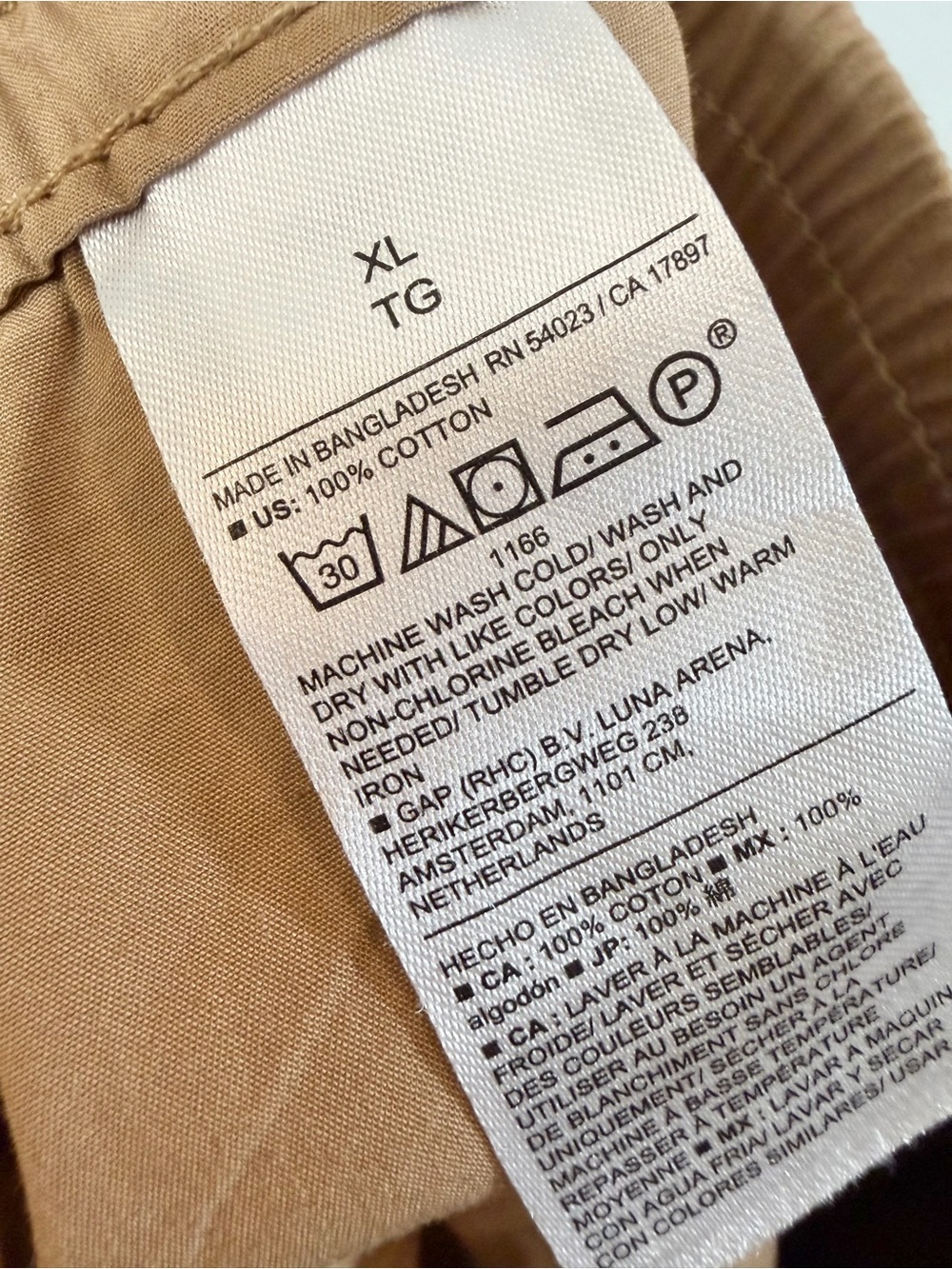 Banana Republic High Rise Poplin Straight Pull On Pants Size XL Tan Brown Cargo - Picture 12 of 14